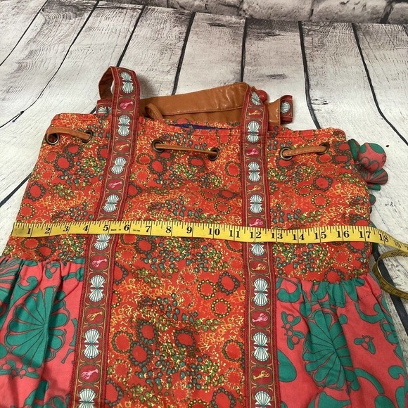 LOOP Boho‎ Beach Bag Lobster Seashell Floral Vacation Festival Style Bold Bright - Picture 7 of 15